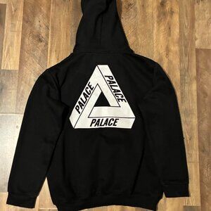 Palace Men's Tri Logo Ferg P3 Hoodie Size Medium M Black White